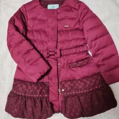 TOCCA ワインレッド ダウンコート 120