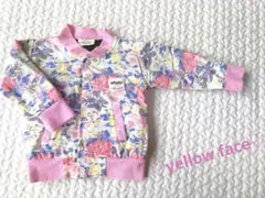 yellow face フラワージャケット 80サイズ