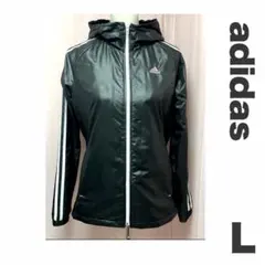【L】adidas フード付ナイロンジャンパー