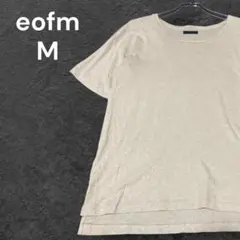 【人気】eofm イオフム リネンブレンドTシャツ ベージュ M 日本製