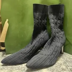 ZARA ニットブーツ 36 23.5cm