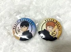 ハイキュー！！　影山飛雄　日向翔陽　振り向き　シャイニー缶バッジ　未開封　ガチャ