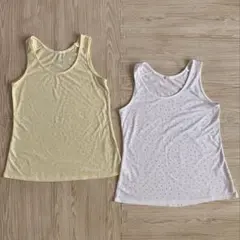 GU ストーン付きタンクトップ2枚セット Sサイズ