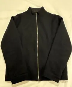 A.P.C ドライバーズジャケット ニット ウール　フランス製　ダブルジップのサムネイル
