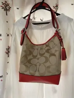 coachハンドバッグショルダーバッグ レッド