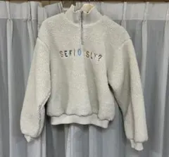 Bershka フリースジャケット M クリーム色