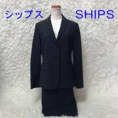 【シップスSHIPS ジャケット&パンツ・スーツ・訳あり・M・チャコールグレー】