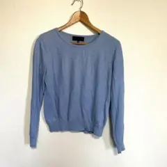 UNTITLED ライトブルー ラメ　長袖サマーニット　サイズ2