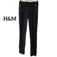 ✨１点限り✨H&M ブラック スキニーパンツ ジッパーポケット付き ボトムス