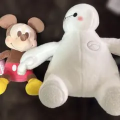 ミッキーマウス赤いほっぺL ベイマックスV-BIGぬいぐるみ