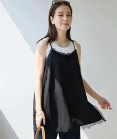 【Noka】サイドレースキャミチュニック　DISCOAT
