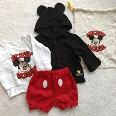 ディズニー ミッキーマウス コスチューム ４点 セット