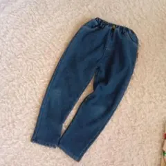 裏起毛　テーパードデニムパンツ