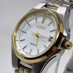 美品　稼動品　SEIKO セイコー　メンズ腕時計　ソーラー　クォーツ