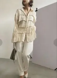 美品アメリヴィンテージデニム白のサムネイル