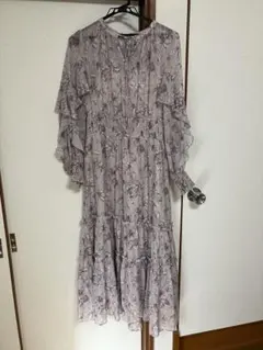 アプワイザーリッシェ　ニュアンスフラワープリントワンピース