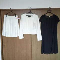 フォーマルスーツ３点セット　入学式　 入園式　レディース　XL