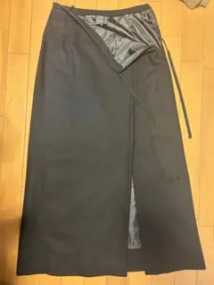COMME CA 黒 ラップスタイル スカート サイズ9