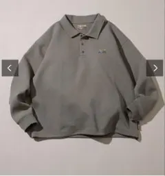 FREAK'S STORE 襟付き　トレーナー　スウェット　カーキ