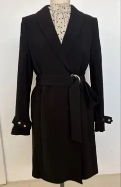 H&M ブラック　チェスターコート