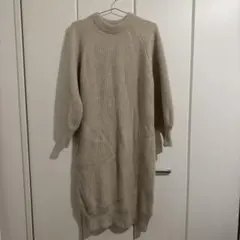 ニット ロングワンピース 長袖 スピックアンドスパン SPIC AND SPAN