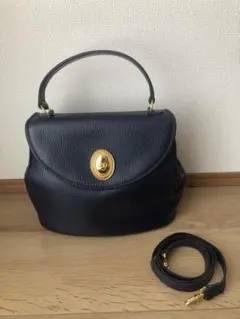 Christian Dior CDロゴ 2way ハンドバッグ　ネイビーのサムネイル