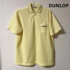 DUNLOP ジップポロシャツ　L イエローのサムネイル