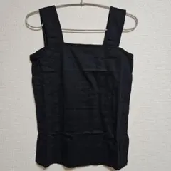 タンクトップ 黒2枚セット 綿100％ シンプル
