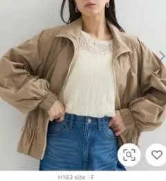 LE CERCLE par ropé ラグランスリーブ　タフタブルゾン