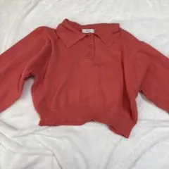 2PINK 長袖 ポロニット ピンクのサムネイル
