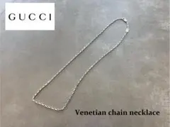 ⭐美品⭐ GUCCI ベネチアンチェーン ネックレス 50cm シルバー925