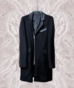 civarize レザー　チェスターコート　ZIP ブラック　46のサムネイル