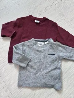 ZARA 아기 니트 스웨터 2장 세트 80 cm