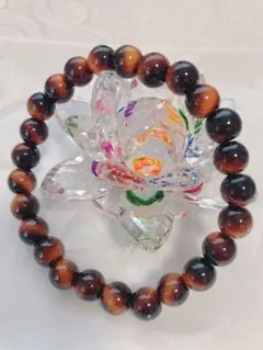 【ビジネス運アップ】タイガーアイブレスレット❤️7.5mm❤️浄化済