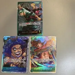 ワンピースカード ロロノア・ゾロ＆サンジ リーダーパラレルのサムネイル