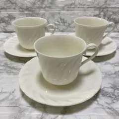 コーヒーカップ＆ソーサー　セット　シンプル　無地