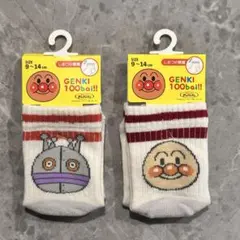 新品★ベビーアンパンマンソックス 靴下 9~14cm クルーソックス だだんだん