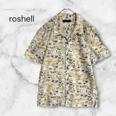 roshell ロシェル　オープンカラーアロハシャツ　リゾート　夏コーデ　Lのサムネイル