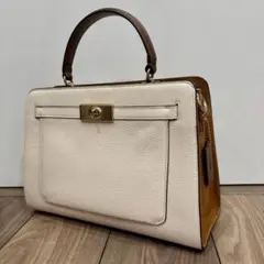 【美品】コーチ レーン キャリーオール カラーブロック　C8210