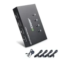 USB切替器4入力4出力 SB切替ハブ Windows/Linux/Mac対応