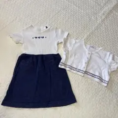 ファミリア ワンピース カーディガン