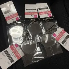 新品未使用　うちわ型フォトキーホルダー 5個セットのサムネイル