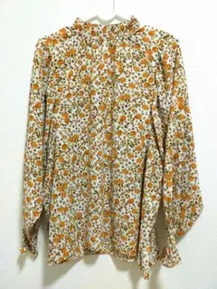 【美品】green label relaxing 花柄プリントブラウス