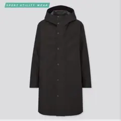 UNIQLOブロックテックコートBLACKサイズS フード付