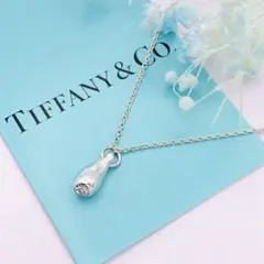 極美品 ティファニー ティアドロップ ネックレス スモール シルバー925