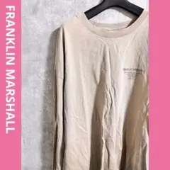 FRANKLIN MARSHALL ベージュ長袖カットソー　ロンT 薄手　古着のサムネイル