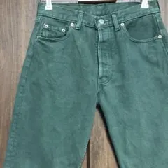 90s イギリス製 ユーロ Levi's 501 カラーデニムパンツ W31 緑