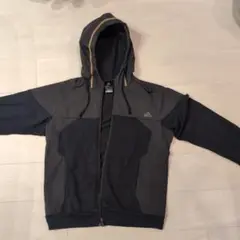 adidas ダークグレー フード付きパーカー Lのサムネイル