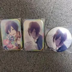 KAITO　缶バッジ　プロセカ　グリ缶　スクエア缶バッジ