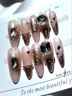 42現品　ネイルチップ　量産型　XSサイズ　可愛い　まとめ買いお勧め